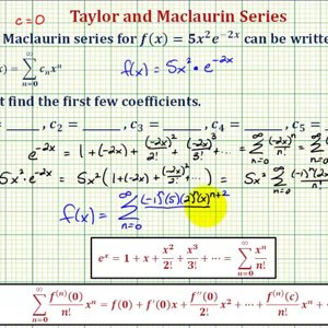 Determine the Maclaurin Series and Polynomial for Function in the Form ax^2*e^(bx)