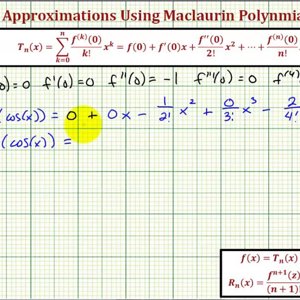 Ex: Find a Maclaurin Polynomial and Error of an Approximation - ln(cos(x))