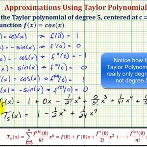 Ex: Find a Maclaurin Polynomial and the Interval for a Given Error - cos(x)