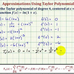 Ex: Find a Maclaurin Polynomial and the Interval for a Given Error - ln(1+x)