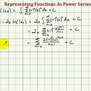 Ex: Find a Power Series to Represent a Power Series Using a Product