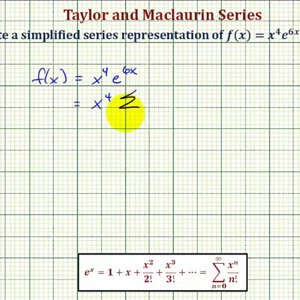 Ex: Determine a Simplified Power Series for a Function Involving e^(ax)