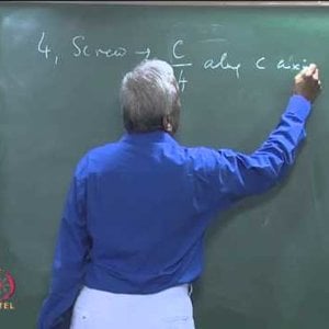Condensed Matter Physics by Prof. G. Rangarajan (NPTEL):- Lecture 3.1: Symmetry in Perfect Solids - Worked Examples