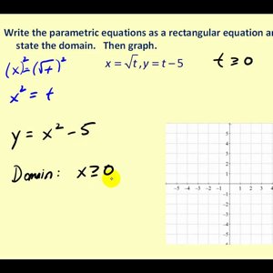 Converting Parametric Equation to Rectangular Form