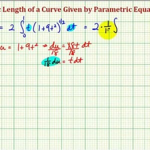 Ex 1: Determine the Arc Length of a Curve Given by Parametric Equations