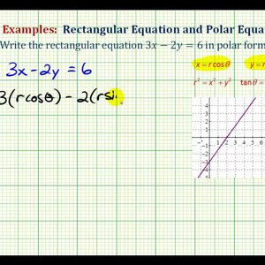 Ex:  Find the Polar Equation for a Line