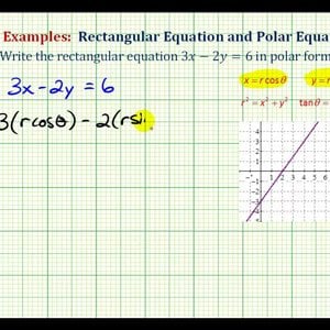 Ex:  Find the Polar Equation for a Line