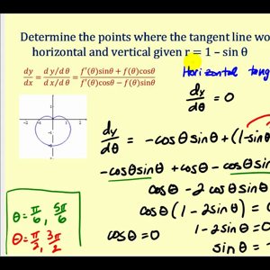 Horizontal and Vertical Tangent Lines to a Polar Curve