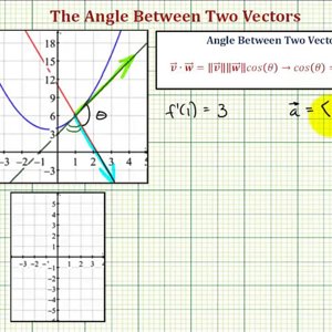 Ex: Find the Angle of Intersection of Two Curves Using Vectors