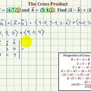 Ex 1: Properties of Cross Products - Cross Product of a Sum and Difference
