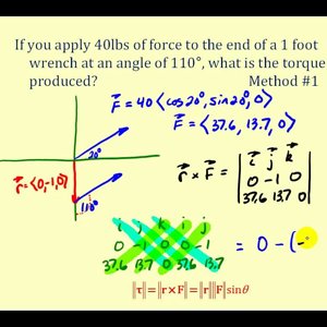 An Application of Cross Products:  Torque