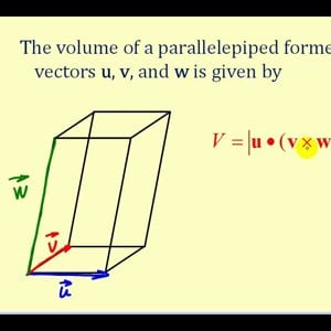 The Triple Scalar Product:  Volume of a Parallelepiped