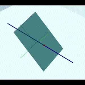 Ex: Determine the Point of Intersection of a Plane and a Line.