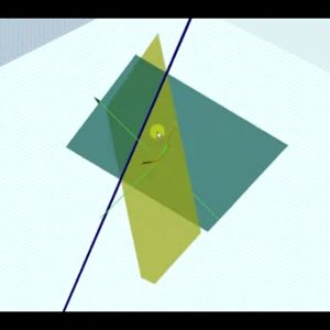 Determine the Linear Equation of the Intersection to Two Planes