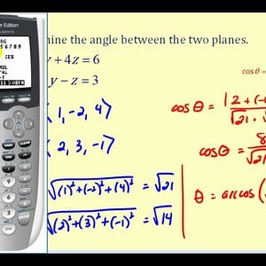 Determining the Angle Between Two Planes