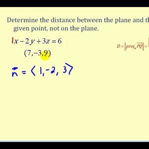 Determining the Distance Between a Plane and a Point