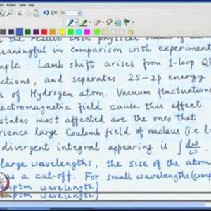 Relativistic QM by Prof. Apoorva Patel (NPTEL):- Lecture 43: Infrared divergences due to massless particles, Renormalisation