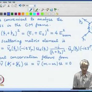 Relativistic QM by Prof. Apoorva Patel (NPTEL):- Lecture 38: Photon polarisation sums, Pair production through annihilation