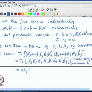 Relativistic QM by Prof. Apoorva Patel (NPTEL):- Lecture 37: Klein-Nishina result for cross-section