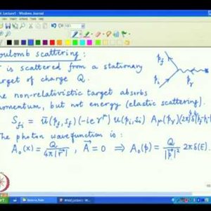 Relativistic QM by Prof. Apoorva Patel (NPTEL):- Lecture 35: The T-matrix, Coulomb scattering