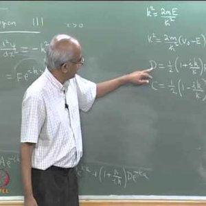 Introductory Quantum Chemistry by Prof. K.L. Sebastian (NPTEL):- Lecture 15: Tunneling - Part 1