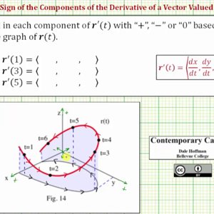 The Sign of the Components of the Derivative of a Vector Function From a Graph