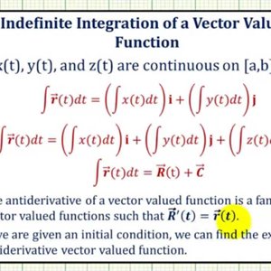 Ex:  Integrate a Vector Valued Function