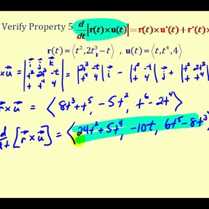 The Derivative of the Cross Product of Two Vector Valued Functions