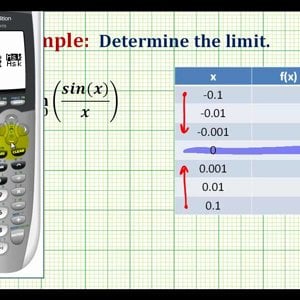 Ex 3:   Determine a Limit Numerically