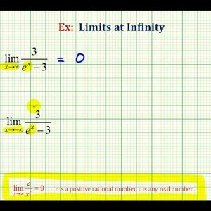 Ex: Limits at Infinity of a Function Involving an Exponential Function