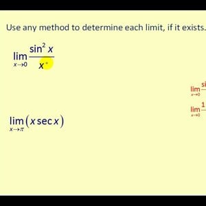 Determining Limits Using Special Limits