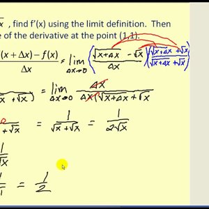 Finding Derivatives using the Limit Definition