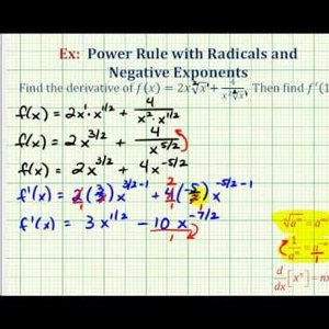 Ex: Find a Derivative of a Function Involving Radicals Using the Power Rule (Rational Exponents)