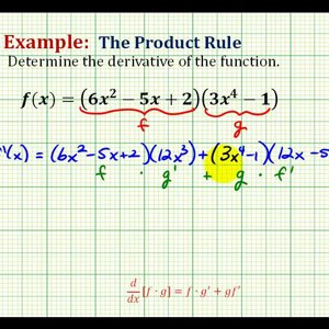 Ex 1:   Determine a Derivative Using the Product Rule