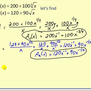 Average Revenue, Cost, Profit Functions and their Derivatives