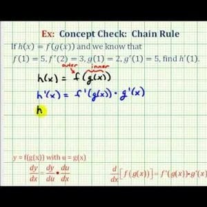 Ex 1:   Chain Rule Concept Check