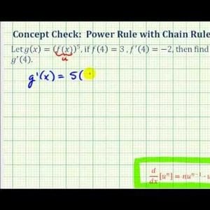 Ex 2:   Power Rule with Chain Rule Concept Check