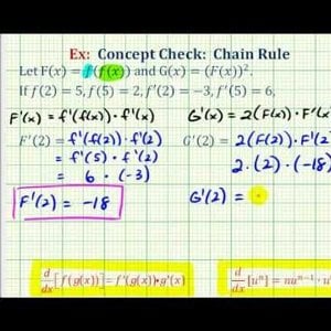 Ex 3:   Power Rule with Chain Rule Concept Check