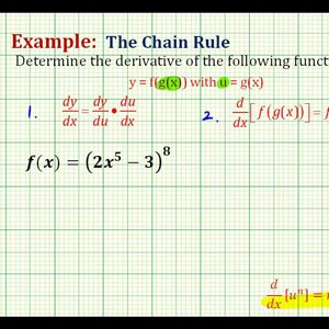 Ex 1:   Determine a Derivative Using the Chain Rule