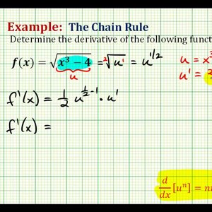 Ex 2:   Determine a Derivative Using the Chain Rule