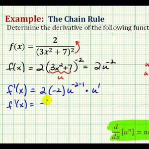 Ex 3:   Determine a Derivative Using the Chain Rule