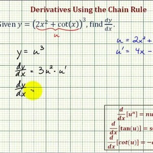Ex: Derivatives Using the Chain Rule Involving a Trigonometric Functions