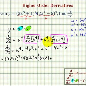 Ex: Derivative using the Product Rule and Chain Rule – Product of Polynomials to Powers