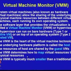 High Performance Computer Architecture by Prof. Ajit Pal (NPTEL):- Lecture 31: Virtual Machines