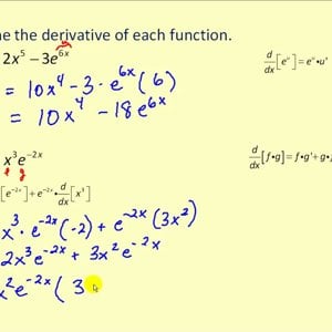 Derivatives of Exponential Functions with base e