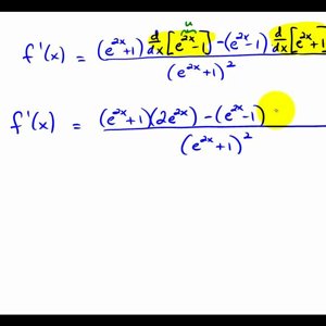 Ex 5A:   Derivatives Involving the Exponential Function with Base e and the Quotient Rule