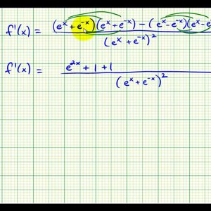 Ex 5B:   Derivatives Involving the Exponential Function with Base e and the Quotient Rule