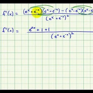 Ex 5B:   Derivatives Involving the Exponential Function with Base e and the Quotient Rule