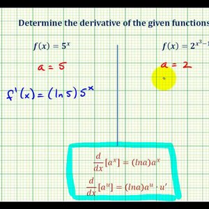 Ex 1:   Derivatives of Exponential Functions