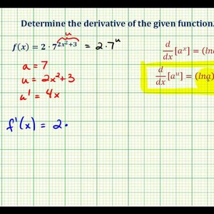 Ex 2:   Derivatives of Exponential Functions With Chain Rule